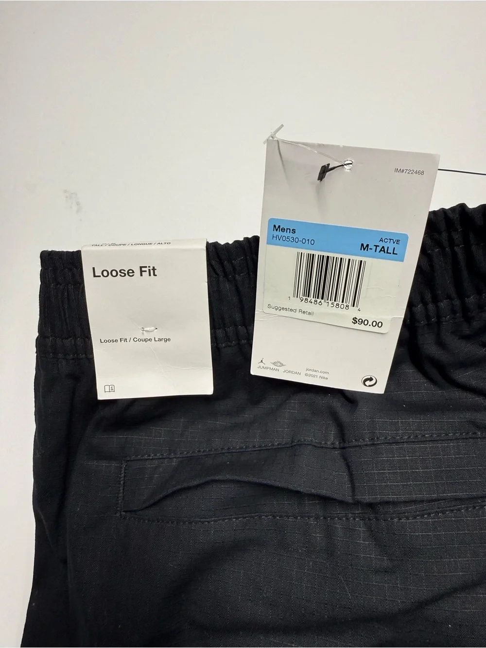 Nike Jordan Flight  Utility Pants Ripstop Pattern (HV0530-010)Mens M-tall NWT